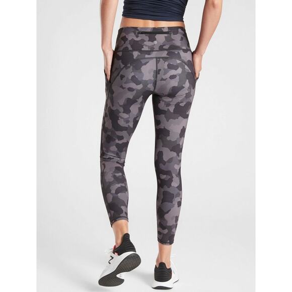 Athleta Lightning Camo 7/8 Tight in Lightning Camo Black - Picture 2 of 10